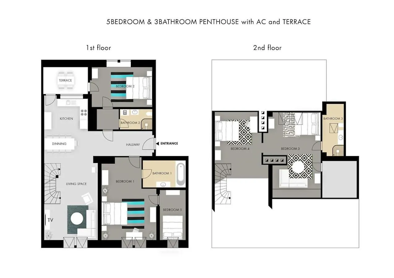Home Alone 5Br+3Bath Penthouse In Center Of Prague
